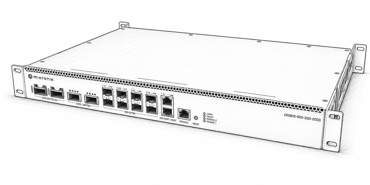 MikroTik CRS812 DDQ Cloud Router Switch