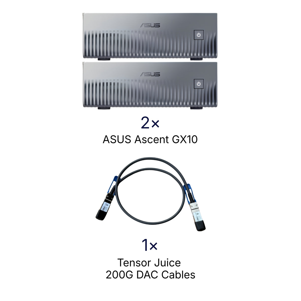 ASUS Ascent GX10 Dual-System AI Bundle with 200G DAC