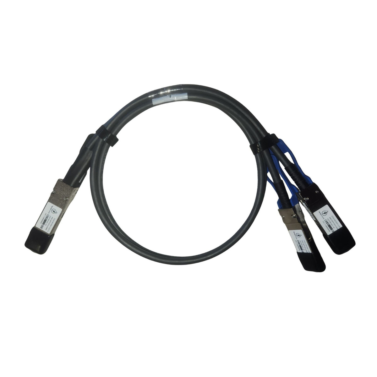 TensorJuice 400G QSFP-DD to 2× 200G QSFP56 Breakout DAC — 2m