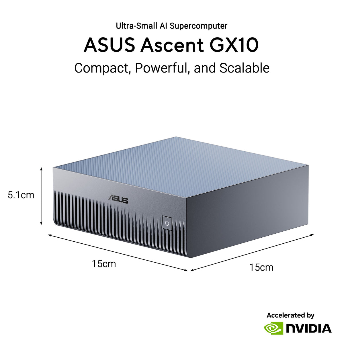 ASUS Ascent GX10 three-quarter view